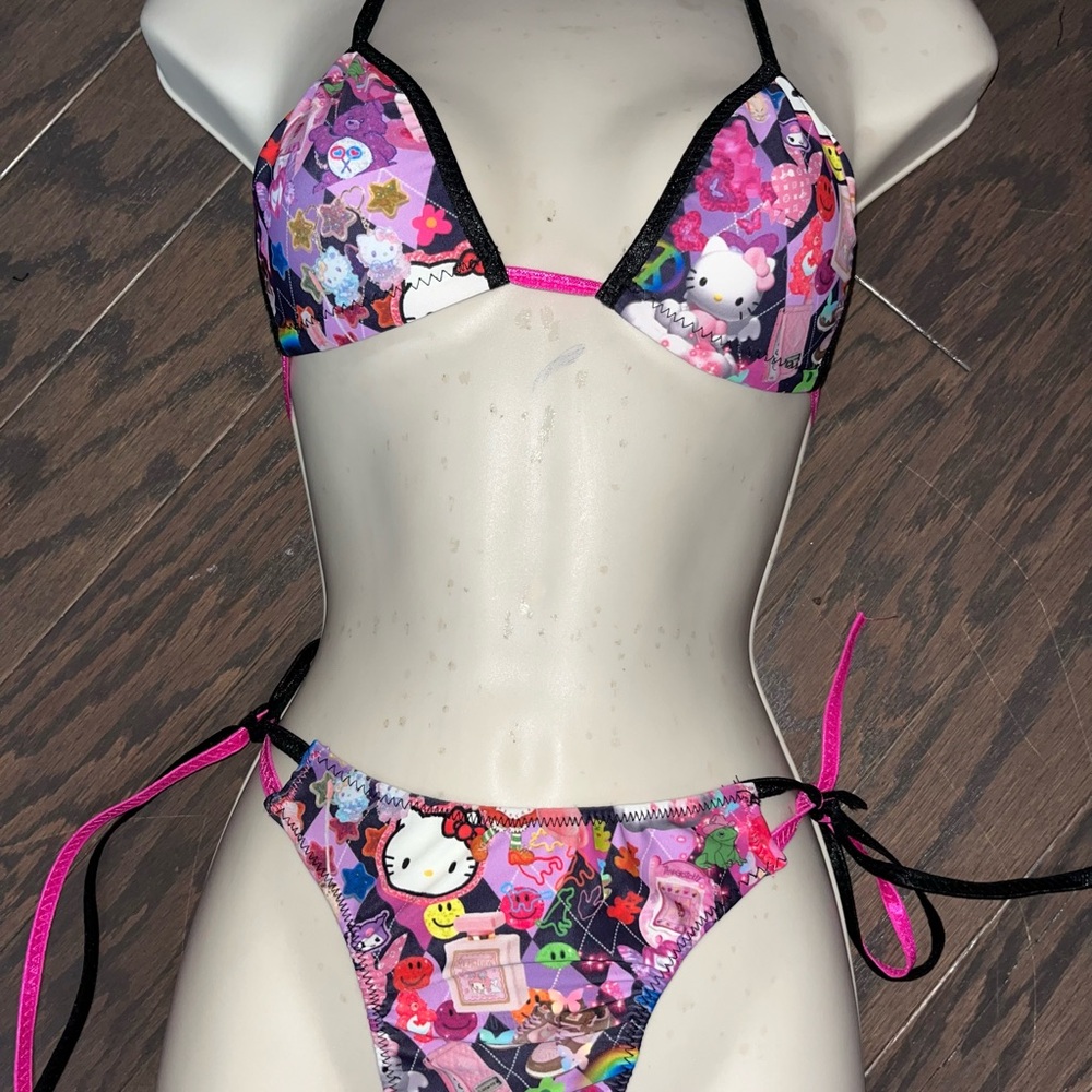 Colorful Graphic Bikini Set